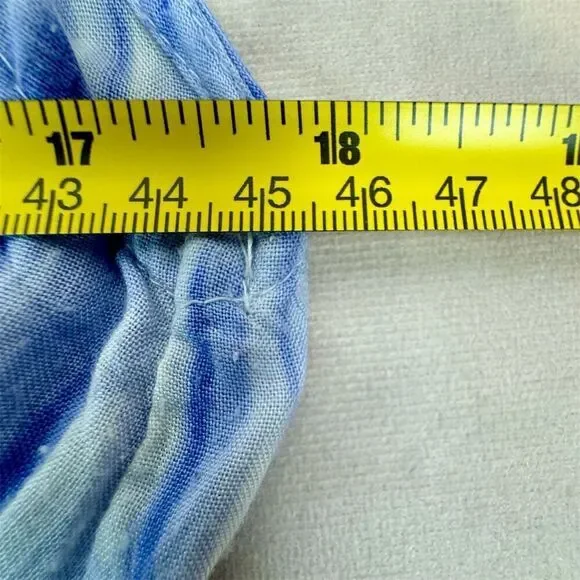 Blue and White Women's Swim Coverup - Picture 6 of 8